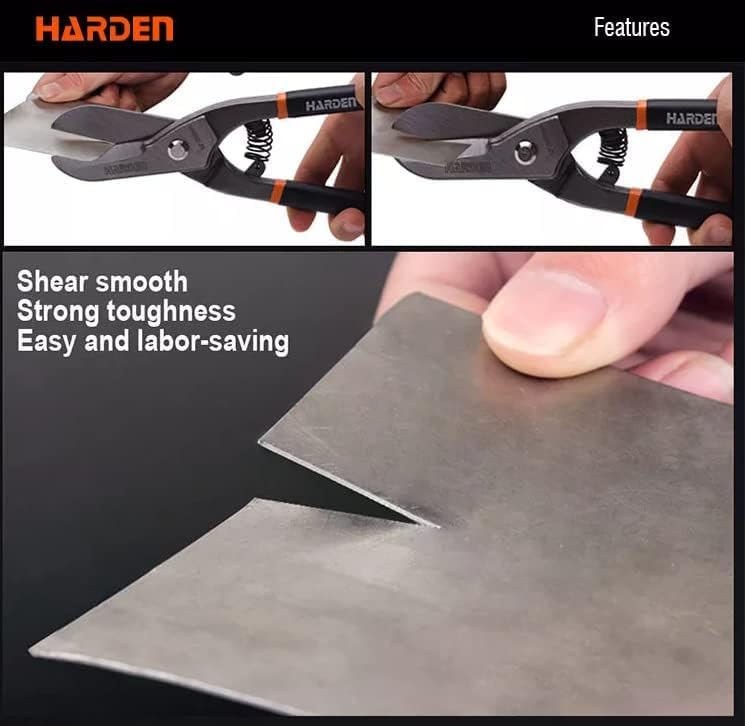 HARDEN 570135 Tin Snips 200mm (8") with Soft Grip Handle - Image 3